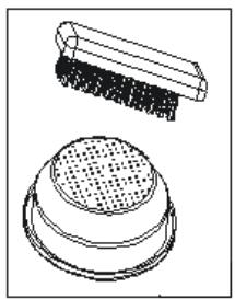 WHITE & BROWN EX 823 - CLEANING THE FILTER (K) CONTAINING THE GROUND COFFEE. FIG. 6. - 2