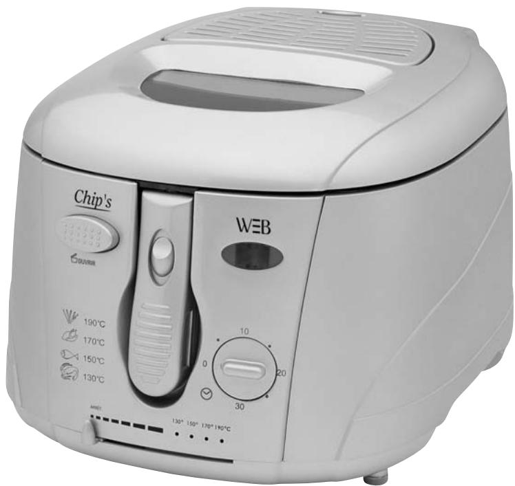 WHITE & BROWN FR 565 - Removable tank electric Deep Fryer - 1