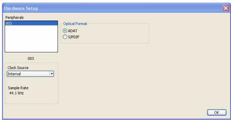 DIGIDESIGN 003 - Pour modifier la fréquence d'échantillonnage par défaut : - 1