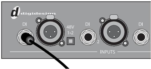 DIGIDESIGN 003 - Utilisation d'un micro doté d'un connecteur 1/4 de pouce - 1