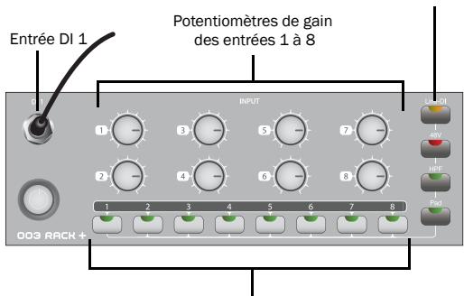 DIGIDESIGN 003 - Utilisation d'un micro doté d'un connecteur 1/4 de pouce - 2