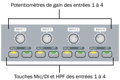 DIGIDESIGN 003 - Commandes d'entrée Mic/DI - 1