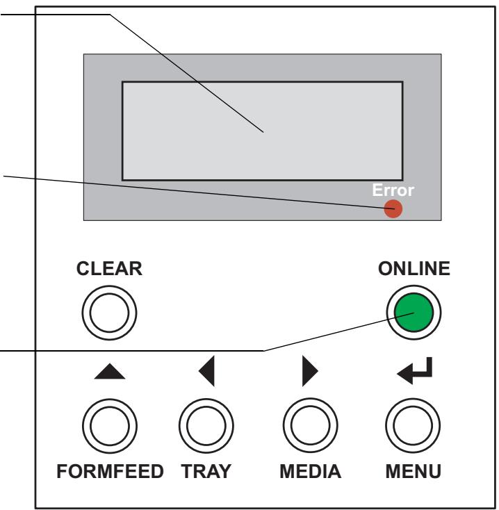 TALLYGENICOM 8108N - Voyant ONLINE (vert): - 1
