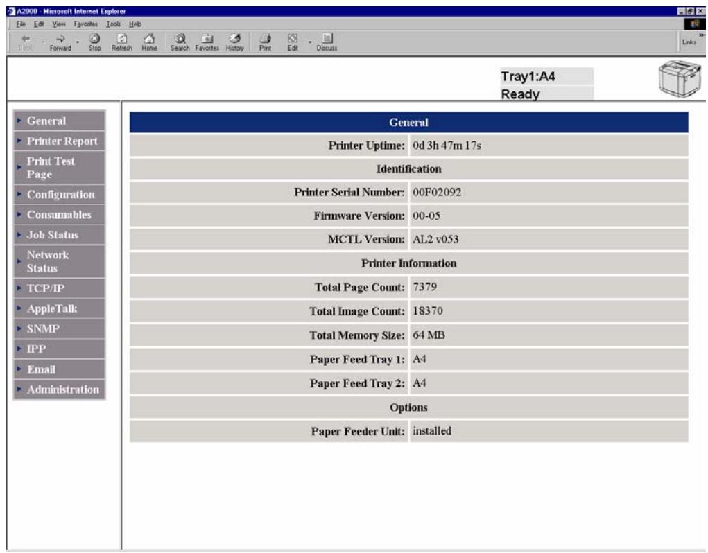 TALLYGENICOM 8108N - Contenu de la page web - 1