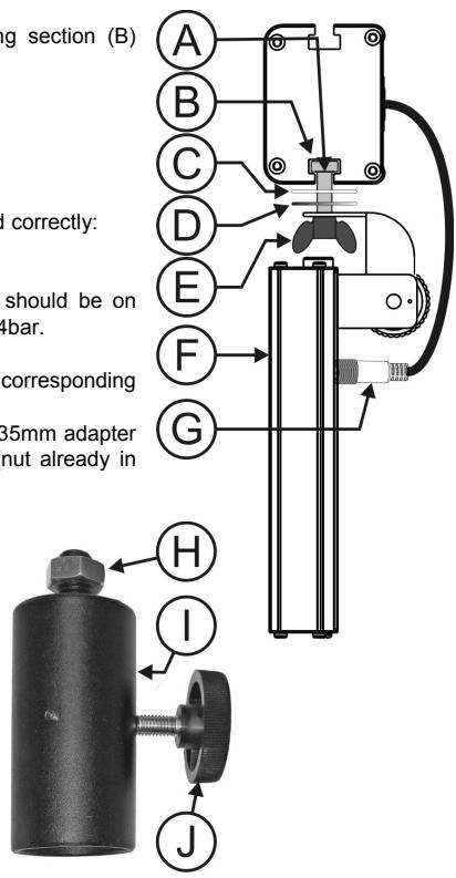 BEGLEC LED DJ-BAR - BUILDING TOGETHER AND INSTALLING ON A LIGHT STAND: - 1