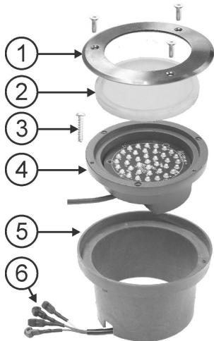 BEGLEC LED GROUND LIGHT - Description: - 1
