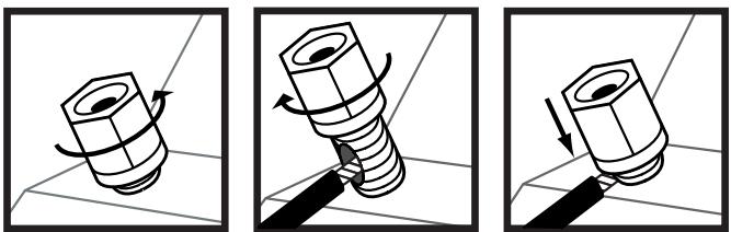 POLK AUDIO DSW MICROPRO 3000 - Conexiones De Cable De Altavoz A Terminales - 1