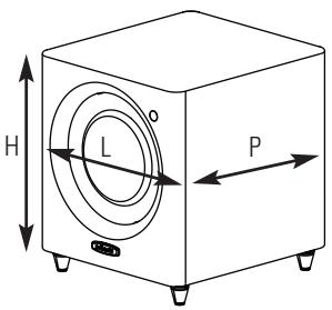 POLK AUDIO DSW MICROPRO 3000 - Pieds réglables - 1