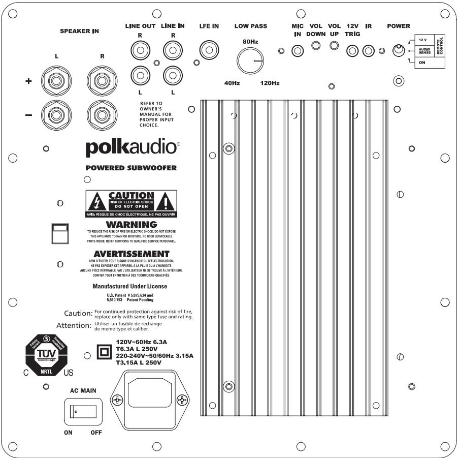 POLK AUDIO DSW MICROPRO 3000 - 2
