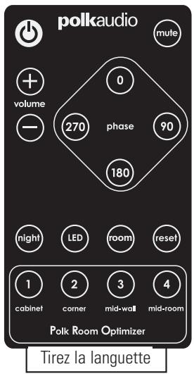 POLK AUDIO DSW MICROPRO 3000 - Connexion IR (DSW2000/dsw3000/dsw4000) - 1