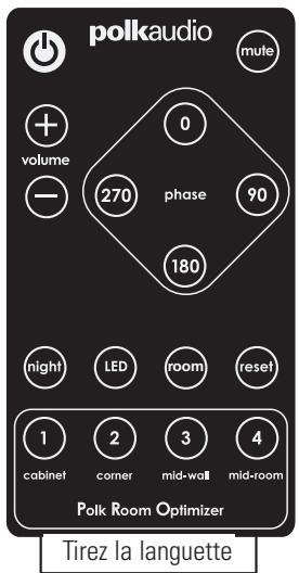 POLK AUDIO DSW MICROPRO 4000 - Connexion IR (DSW2000/dsw3000/dsw4000) - 1