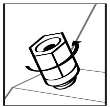 POLK AUDIO DSW PRO 500 - Anschlüsse mit Anschlussterminals/Lautsprecherkabeln herstellen - 1