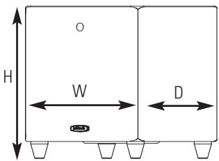 POLK AUDIO DSW PRO 500 - Instrucciones paraponer el subwoofer en un armario: - 1