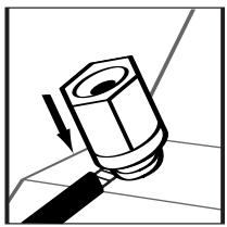 POLK AUDIO DSW PRO 500 - Anschlüsse mit Anschlussterminals/Lautsprecherkabeln herstellen - 3