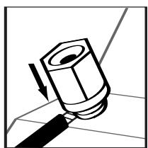 POLK AUDIO DSW PRO 500 - Conexiones de cable de altovoz a terminales - 3