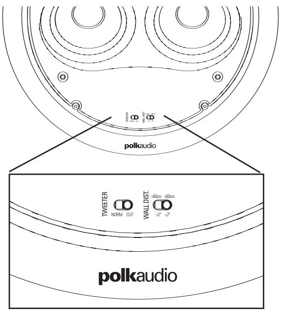 POLK AUDIO LCI-RTS100 - Wall Distance Toggle - 1