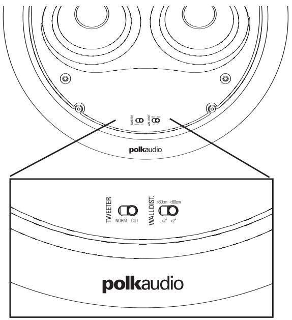 POLK AUDIO LCI-RTS100 - Selector de distancia a la pared - 1