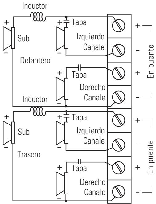 POLK AUDIO PA1100.5 - CONEXIONES DEL PANEL TRASERO - 4