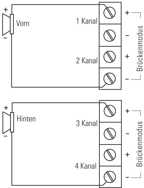 POLK AUDIO PA500.4 - ABBILDUNG 4—LAUTSPRECHER-VERKABELUNGSDIAGRAMME (PA1100.5) - 2