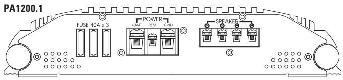 POLK AUDIO PA600.1 - CONNECTIONI PANNELLO POSTERIORE - 3