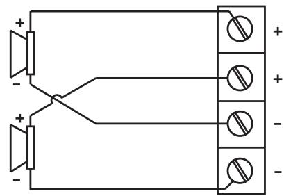 POLK AUDIO PA600.1 - ABBILDUNG 4—LAUTSPRECHER-VERKABELUNGSDIAGRAMME - 2