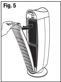 KAZ HFD-120 - Enlever les filtres - 1