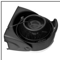KAZ HT-800 - DO NOT remove the fan grille unless the fan's power is turned off and the power cord is unplugged. - 1
