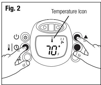 KAZ HZ-339 - STEP 2: SET TEMPERATURE - 1