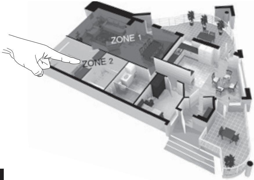 EDOBE XDOM LIGHTSPEAKER SYSTEM - Stap 4B: Systemet twoe zones instellen - 2