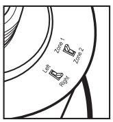 EDOBE XDOM LIGHTSPEAKER SYSTEM - Steg 4: Ställa in zonen och vänster/höger stereobrytare. - 2