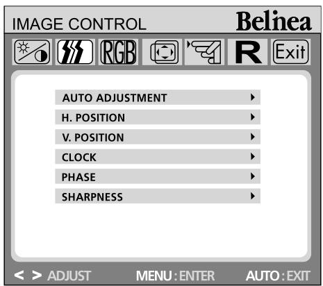 BELINEA 10192 - Fonctions du MENU OSD - 1