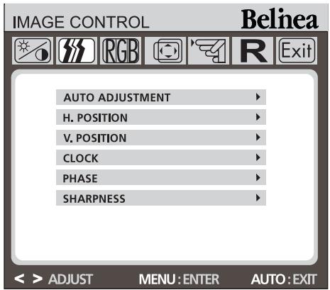 BELINEA 101915 - Fonctions du MENU OSD - 1