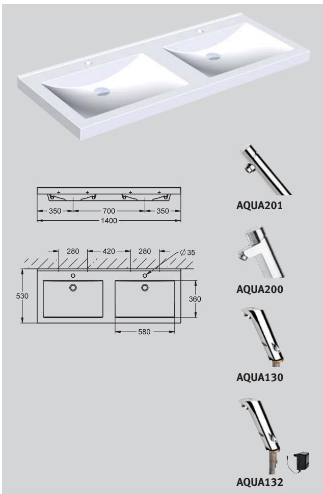 FRANKE ANIMA  - BROCHURE - Lotos-h - lavabo individuel - 1