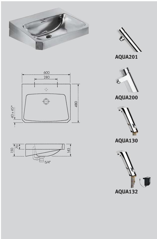 FRANKE ANIMA  - BROCHURE - Lavabo 50X45 - 1