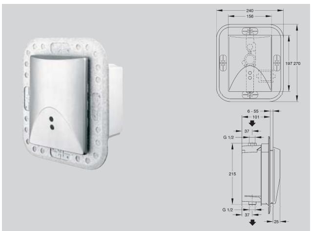 FRANKE CAMPUS  - BROCHURE - Plaques de déclenchement pour bâti-support avec réservoir (CMPX140 ou CMPX141) - 1