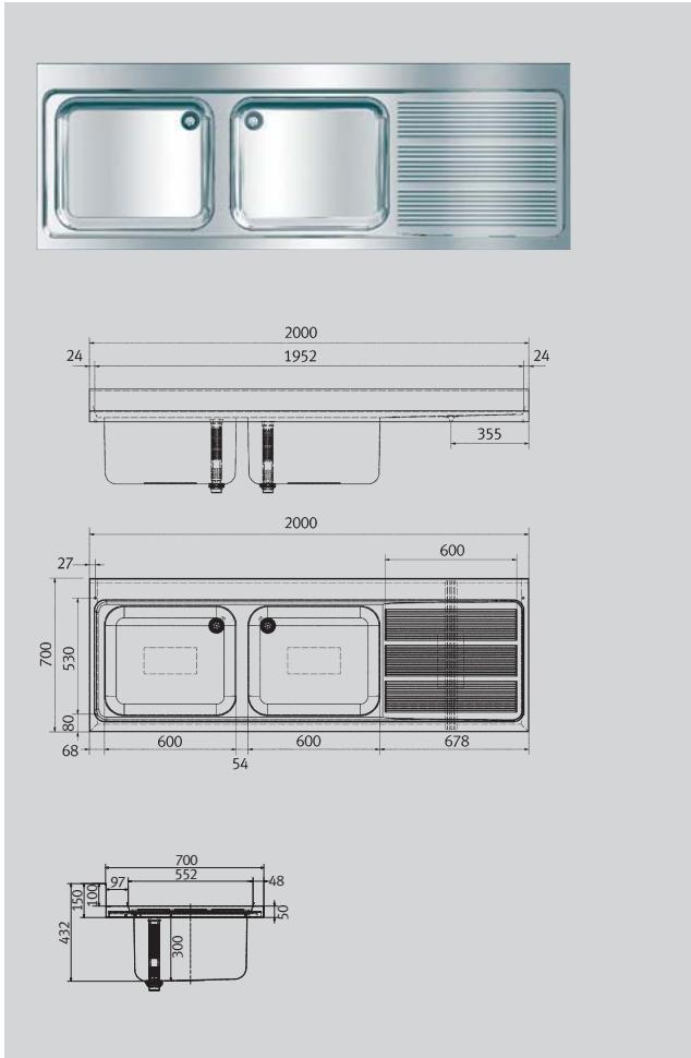 FRANKE MAXIMA  - BROCHURE - Console pour plongée en 700 - 1