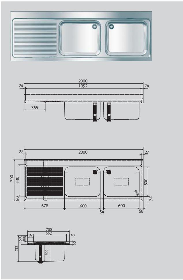 FRANKE MAXIMA  - BROCHURE - Console pour plongée en 700 - 1