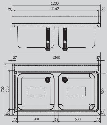 FRANKE MAXIMA  - BROCHURE - Console pour plongée en 700 - 2