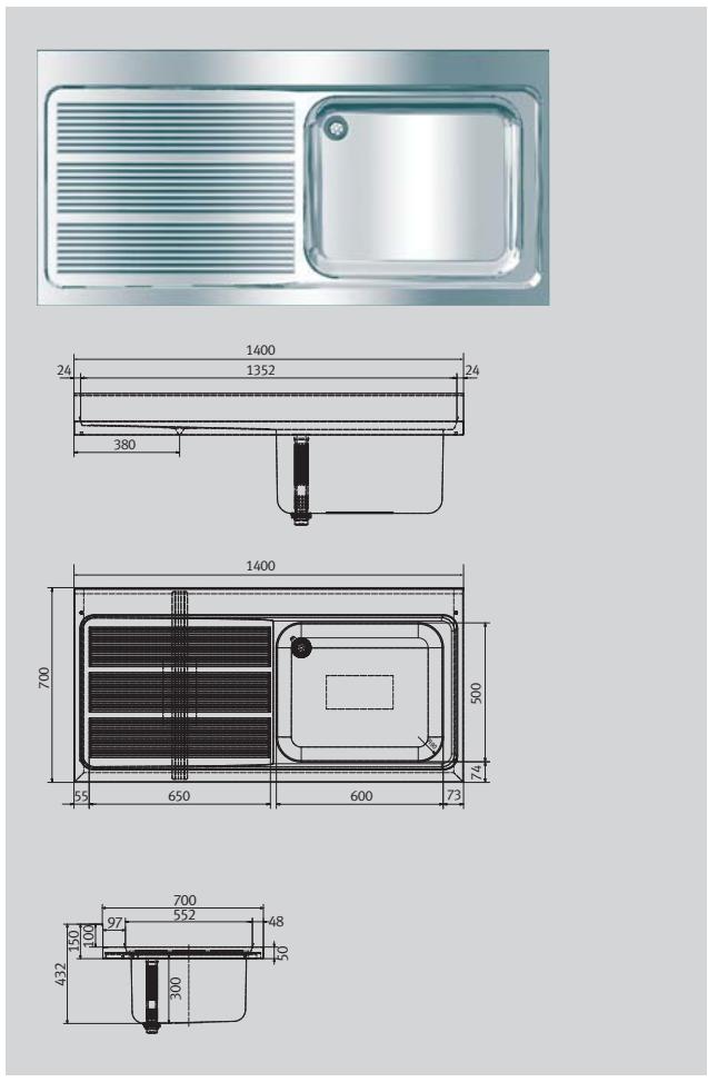 FRANKE MAXIMA  - BROCHURE - Console pour plongée en 700 - 1