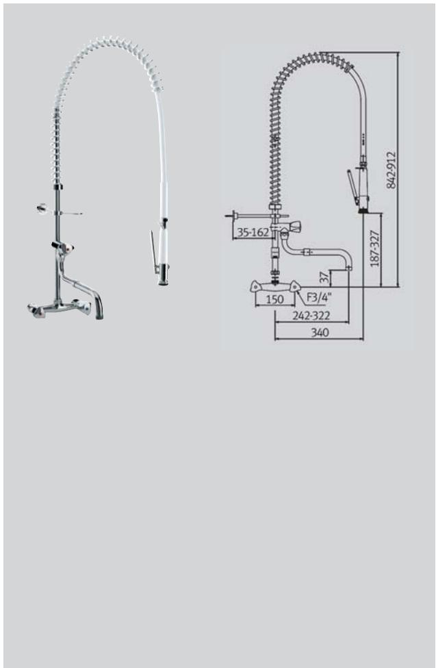 FRANKE MAXIMA  - BROCHURE - Mitigeur KITCHENPRO sur table avec douchette - 1
