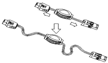 DICOTA ABACUS PRO - Extendable cable - 1