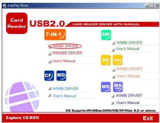 DICOTA COURIER 2.0 - Guide for Windows 98 SE - 2