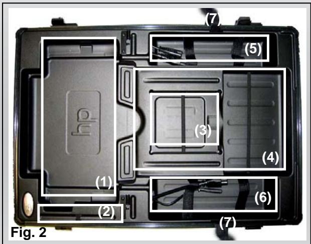 DICOTA DATADESK 460 - Case lid (Fig. 2) - 1