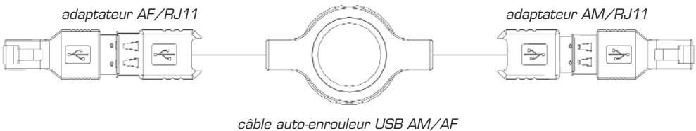 DICOTA GATE - Pour connecter une fiche RJ11 - 1