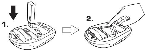 DICOTA KANGAROO - - Restore the receiver into mouse - 1