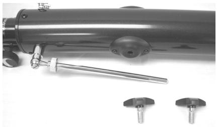 CELESTRON POWERSEEKER 50AZ - Attaching the Telescope Tube to the Mount - 1