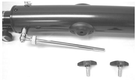 CELESTRON POWERSEEKER 50AZ - Anbringen des Teleskoptubus an der Montierung - 1