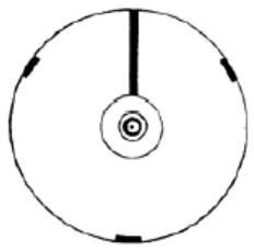 CELESTRON POWERSEEKER 50AZ - Kollimationsansichten mit Newton, durch den Fokussierer mit der Kollimationskappe gesehen - 3