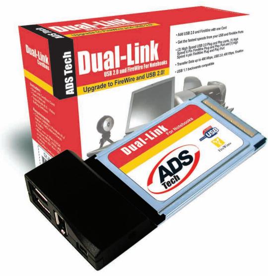 ADS TECH DLX-181 DUAL LINK CARDBUS - Dual Link Cardbus: Multilingual Manual - 1