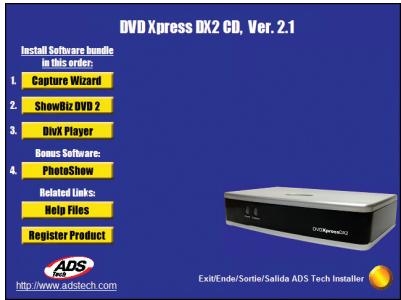 ADS TECH DVD XPRESS DX2 USBAV-714 - USB- und Netzanschluss vornehmen - 1